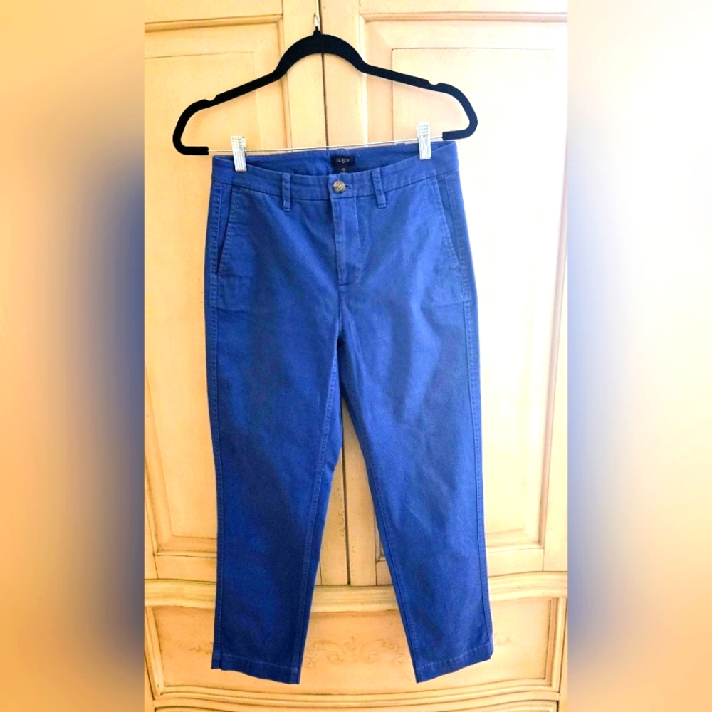 J. Crew Women's Blue Chino Pants